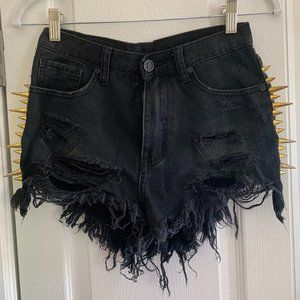 UNIF Denim Shorts with Spikes - Size 26